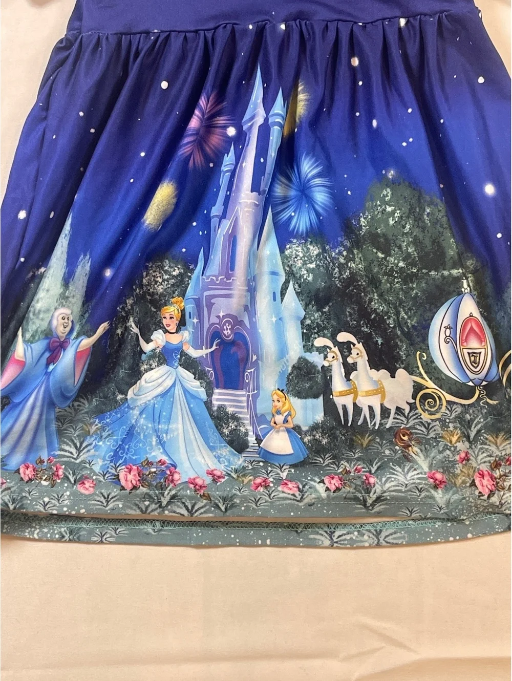 Girls Size XS (12-18 months) Cinderella T-Shirt Dress
